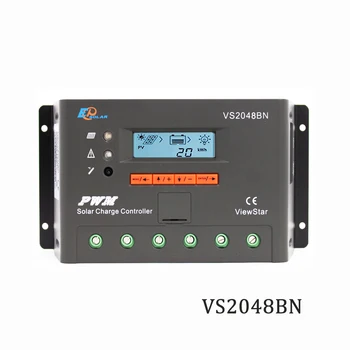

12V 24V 36V 48V VS2048BN 20A Viewstar PWM Programmable Solar Panel Charger Charger Battery support MT50 WIFI Bluetooth