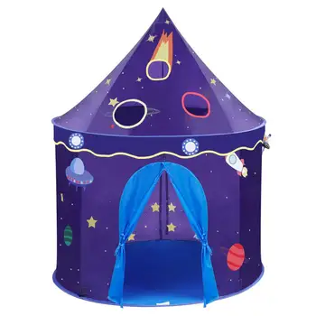 

Toy Tents Adorable Castle Playhouse Space Theme Foldable Little Prince And Princess Tent Sturdy Game House For Children Gift Toy