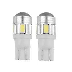 ICOCO 2 шт. T10-5630 6SMD термостойкие закаленное стекло LED сильный мигает освещение ширина автомобиля лампа супер яркий светодиод