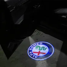 2x Luz de Cortesia Para Alfa Romeo Bem-vindo Porta do Carro LEVOU Luz Logotipo Porta Do Carro Projetor Laser Fantasma Sombra Lâmpada Para alfa Romeo 159