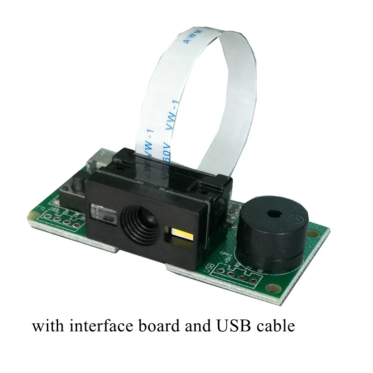 1D/2D штрих-код сканер штрих-кодов Модуль QR код PDF417 матрица данных читатель кода TTL3.3V USB 5V интерфейс - Цвет: with interface board
