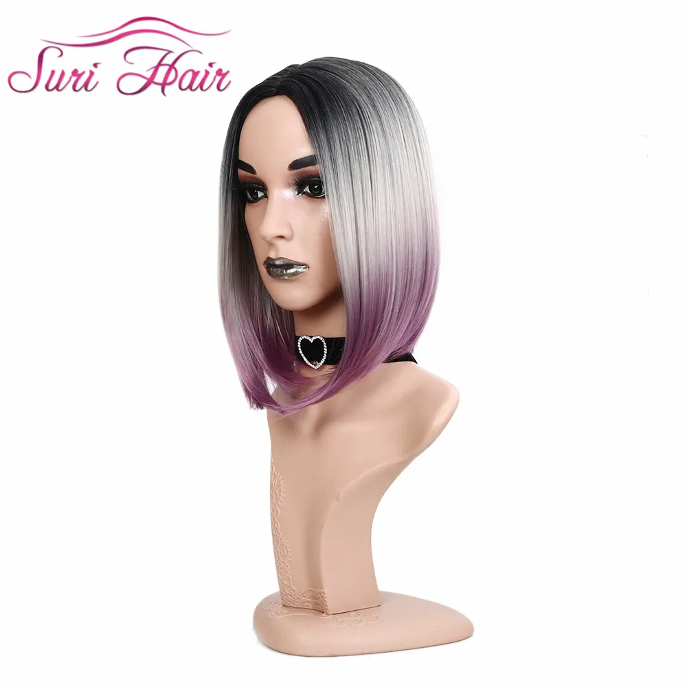 Парик Suri Hair 14 дюймов прямые синтетические Короткие искусственные волосы с