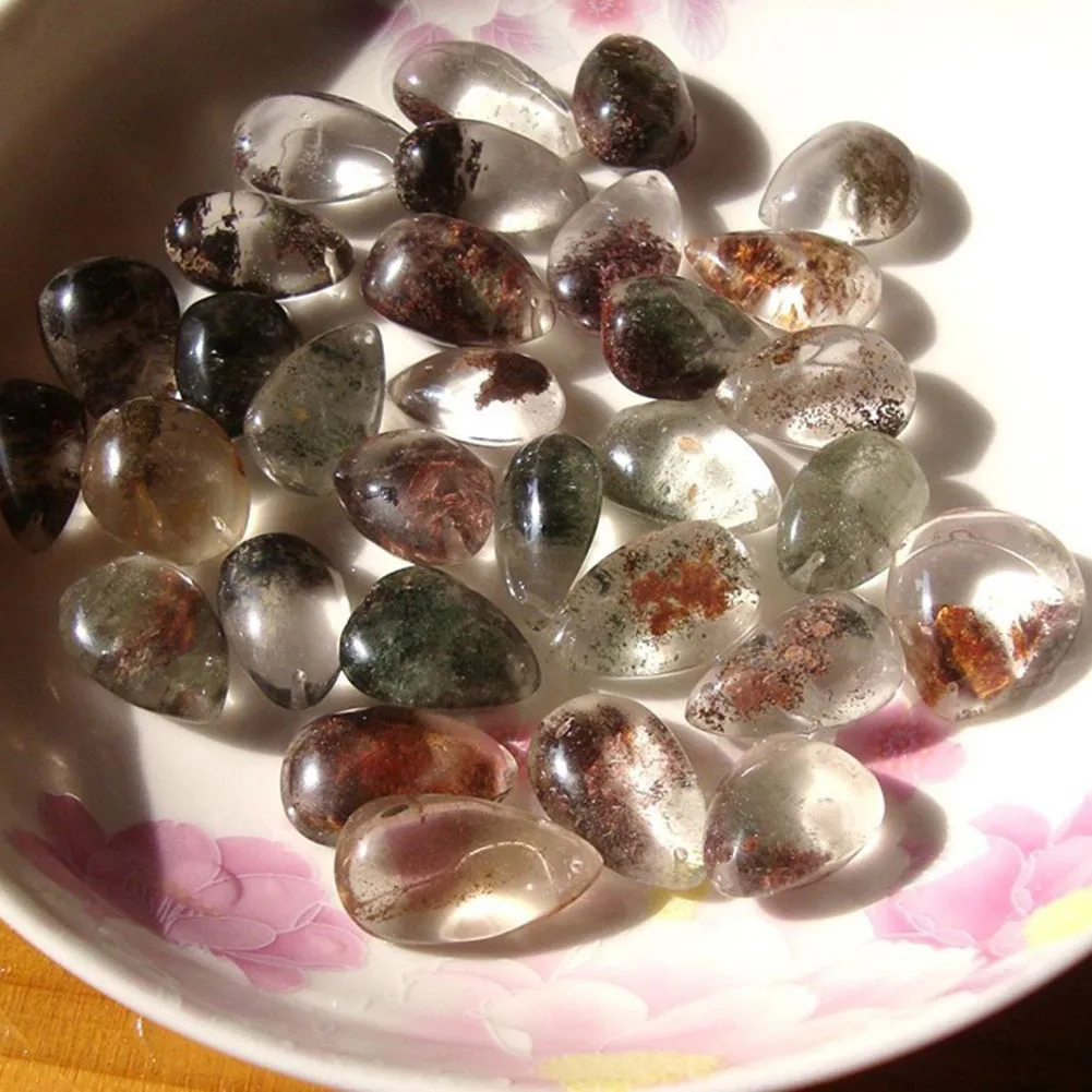3 шт естественное приведение, Фантом Кристал кварца, натуральный камень образец подвеска c лечебным камнем Йога чакра рейки полированный исцелить камни, минералы