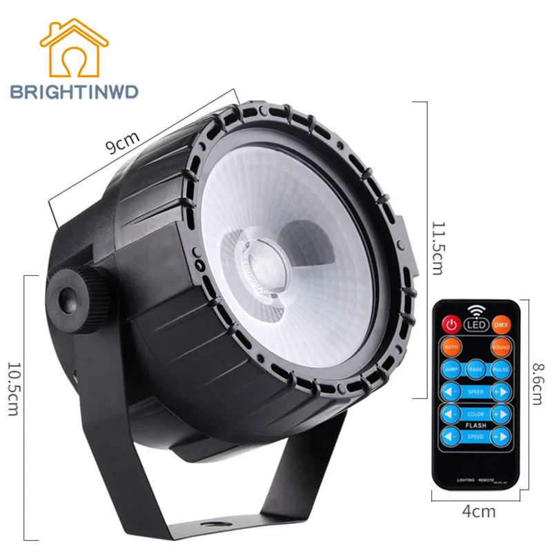 

BRIGHTINWD New Remote COB Surface Light LED Self-propelled Voice-activated Bar KTV Background Stage Light Led Color Spot Lights