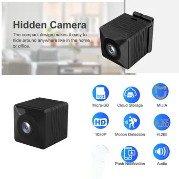 

Mini Camera WIFI Camera full HD 1080P Night Vision 1000mah battery H.265 Recorder Camcorder micro secret monitor security V380
