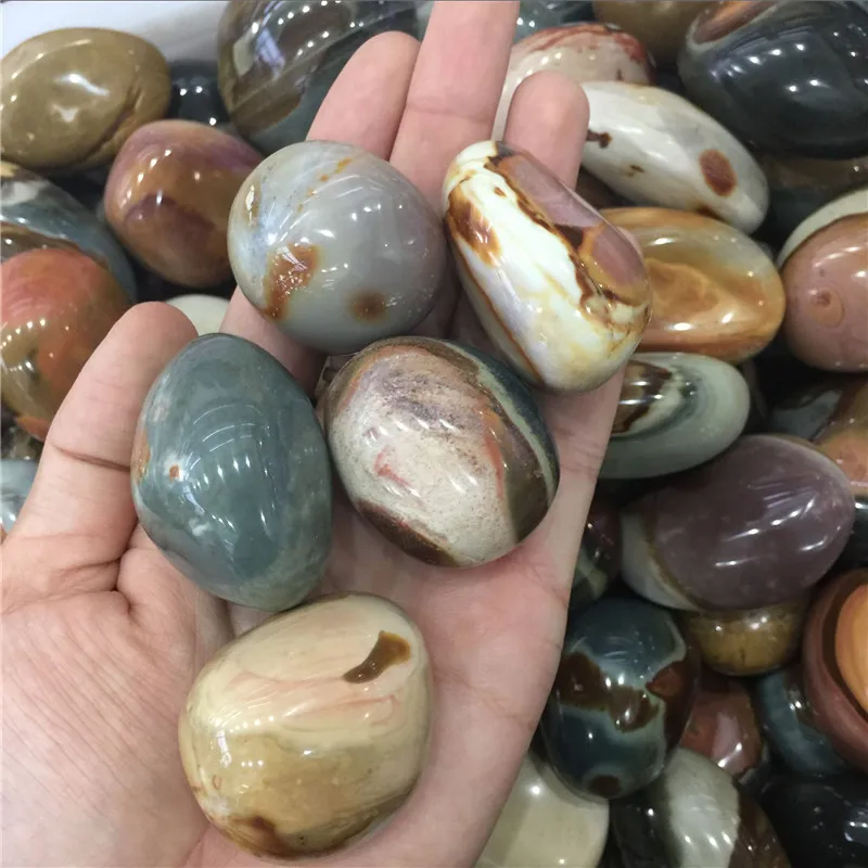 Lucky stone 5 шт. милая натуральная Океаническая яшма камень Пальмовая игра рок рейки