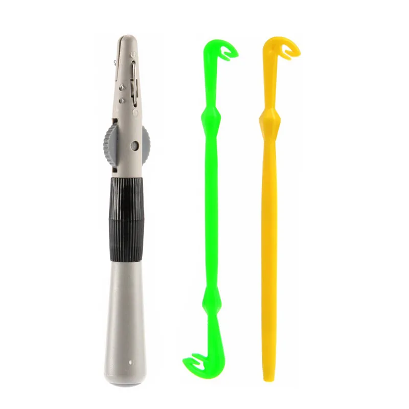 

1PCS ABS Tie Hooks Device Manually Fish Hooks Wire Knotter Line Fishing Tackle Tools Fast Tie Tying Knot Tool Fishing Tools New