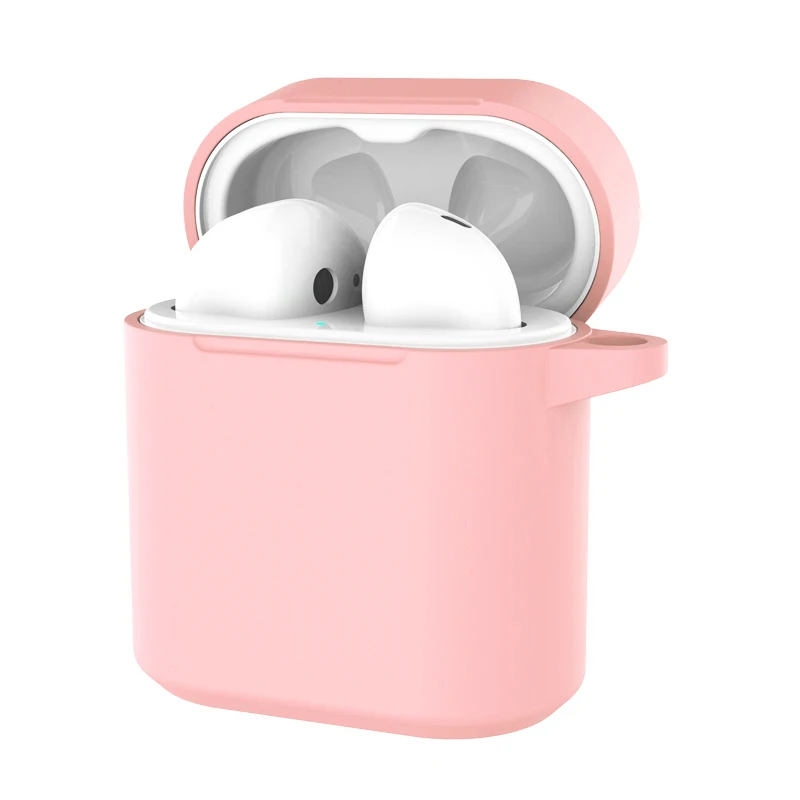 Силиконовый чехол для наушников для huawei freebuds Honor FlyPods защитный чехол s - Цвет: Pink