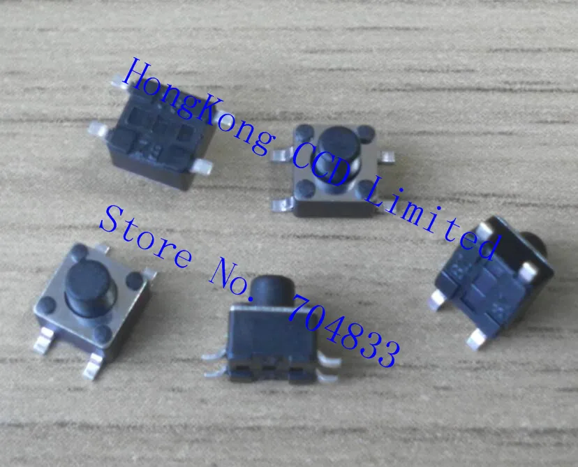 

100pcs/lot 4.5*4.5*5.0 SMD Tact Switch legs environmental temperature SMT Tact Switch