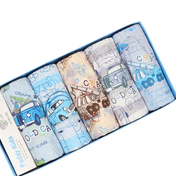 

5 Pcs/lot Kids Boys Underwear Cute Cartoon Car Children's Pants Soft Cool Modal Kids Boxer Underpants Briefs Baby Boys Underware