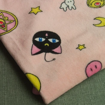 

100x100/150x200cm sailor moon blanket luna cat soft coral fleece baby blanket sofa throw blanket pillow case bed sheet bedspread