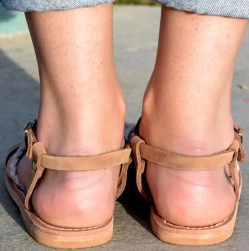 Sandalias mujer/женские летние пляжные сандалии на плоской подошве с перекрестной