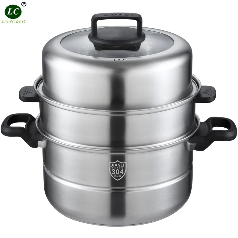 Steamer Stainless Steel 3 layer thickening Household multi layer 2