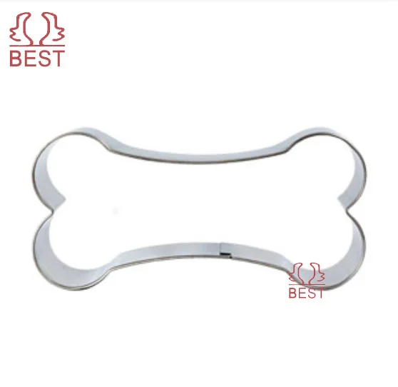 Stainless steel Dog bone shape cookie cutters Metal biscuit mold