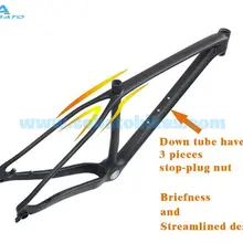 Carbon горный frame Cuadro carbono 29ER MTB углерода кадр 29er telaio carbonio BB30/BB68/PF30/BB92