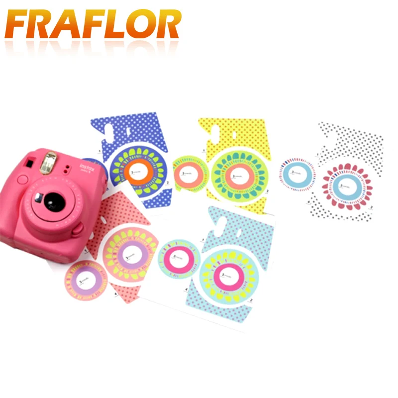 

Fujifilm Instax Mini 8 Camera Stickers Personality Fashion Sunflower Pasters Decoration Protection Camera Accessories
