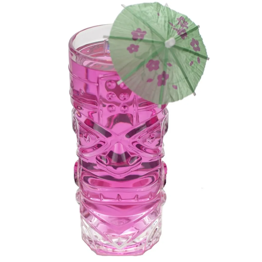 Премиум 15 унций(450 мл) Tiki glass экзотические "зомби" Коктейльные конечные стаканы для сока Прочные высокие Tiki glass