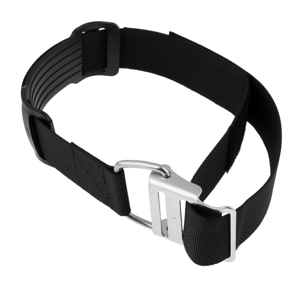 Universal Scuba Diving Tank Band Strap Webbing with Stainless Steel Buckle & Anti-slip Pad