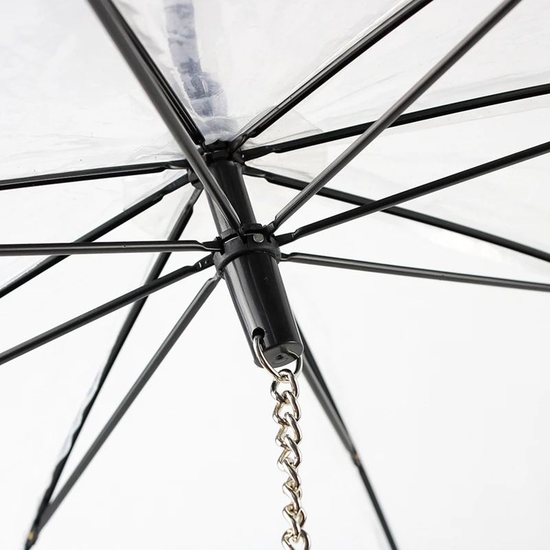 Регулируемый Зонтик для питомца собаки с c-образной ручкой дождливый день Тяговая веревка прозрачный зонтик для питомца дождливый день ходьба принадлежности