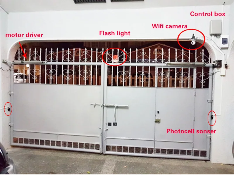 GALO AC220V/AC110V привод распашных ворот для домашних ворот smart contrl автоматический Открыватель ворот полный комплект опционально