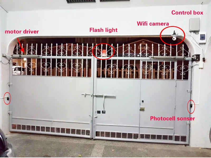 Galo Elétrico Abridor de Porta de Balanço 300 kg Portão do Motor 110/220 v com Controle Remoto Gsm Selecionar por Imagem Conteúdo Rtu5024 Abridor 7 GALO Elétrico Abridor de Porta De Balanço