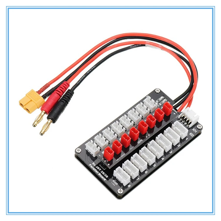 G.T POWER Parallel Charging Board for JST 2s/3s Lipo Batteries Charger