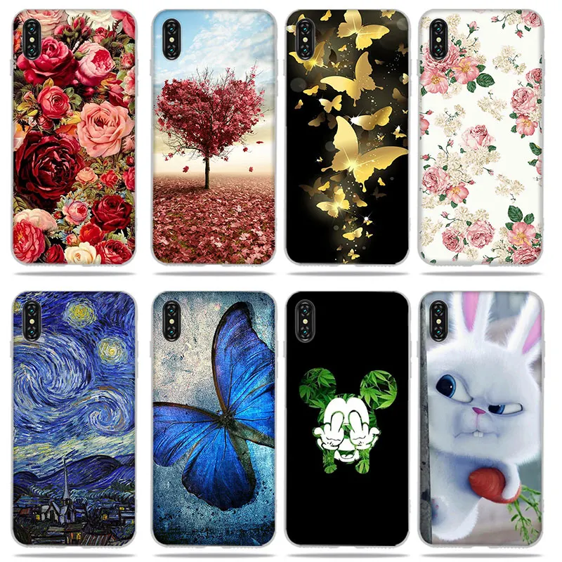 

Case For iPhone 6 6s 7 8 Plus Back Cover Van Gogh Oil Painting Soft Silicone TPU Shell For iPhone X 10 XS Max XR Phone Funda Bag