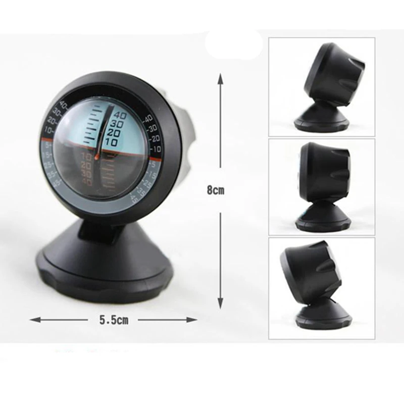  Car Inclinometer Level Tilt Gauge Indicator Gradient Balancer Tool For Off-road Vehicle and Self-dr