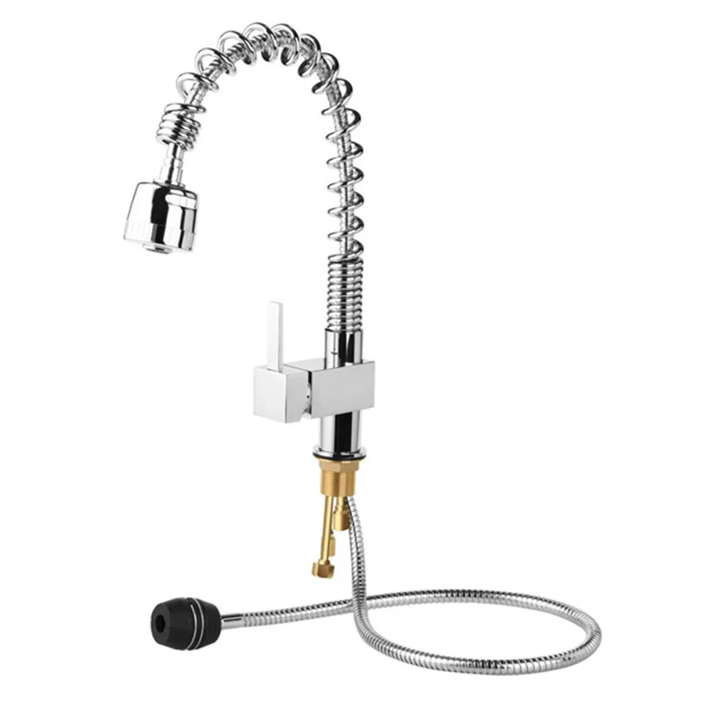 

Retractable Solid Deck Mounted Pull Out Durable Easy Install Copper Brushed Spray Mixer Taps Kitchen Faucet 360 Degree Swivel