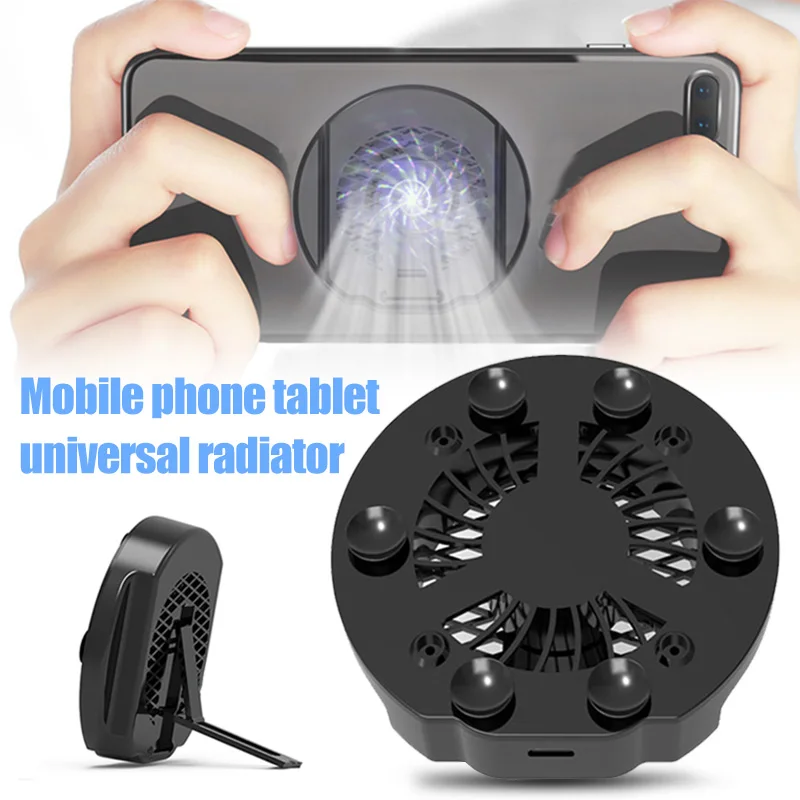 

Mobile Phone Cooling Fan Universal Usb Gamepad Holder Stand Bank Radiator Mute Fan For Tablet iphone Xiaomi Smart Phone