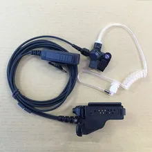 honghuismart Long Big collar PTT Air Tube headset for motorola HT1000 XTS5000 XTS2500 XTS1500 GP900 MTS2000 MTX838 walkie talkie