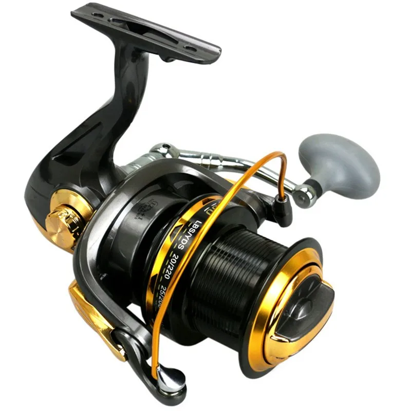 Carretel de Pesca 44lb com Metal Trolling Longo Tiro Fundição Grande Mar Fiação Roda Max Arraste 20 kg - Completo Cnc Balancim 9000 s 4.6:1 3 High Quality Esporte e Lazer