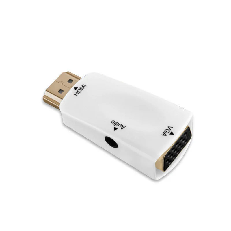 Конвертер HDMI в VGA с аудиокабелем Поддержка HD 1080 P для Xbox X360 PS3 PS4 портативных ПК ТВ коробка проектор VGA адаптер