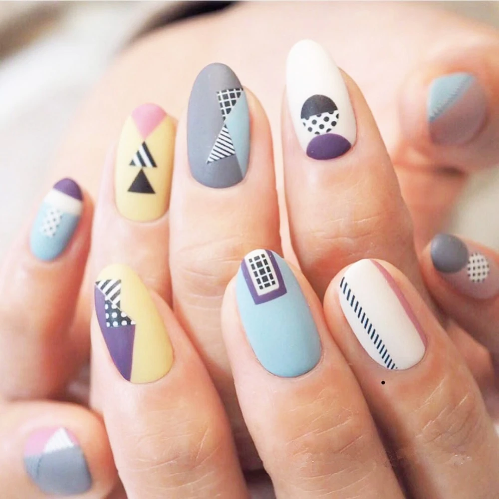 1 Sheet Smoke 3d Nail Art Transfer Stickers Black White Gold Wave Point Nail Designs Adhesive Sticker Tattoo Slides Manicurez081 Stickers Decals Aliexpress