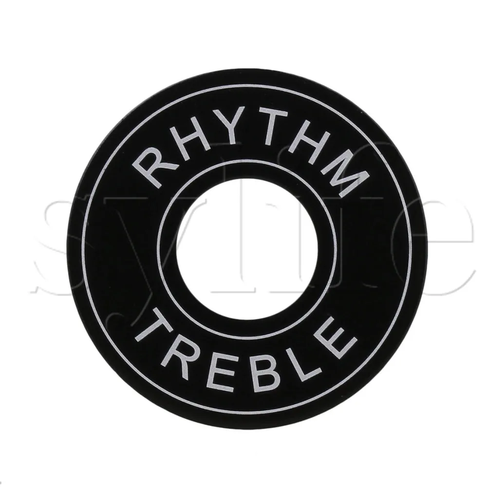 

33mmDia Alloy Guitar Toggle Switch Plate Rhythm Treble Washer Ring Black