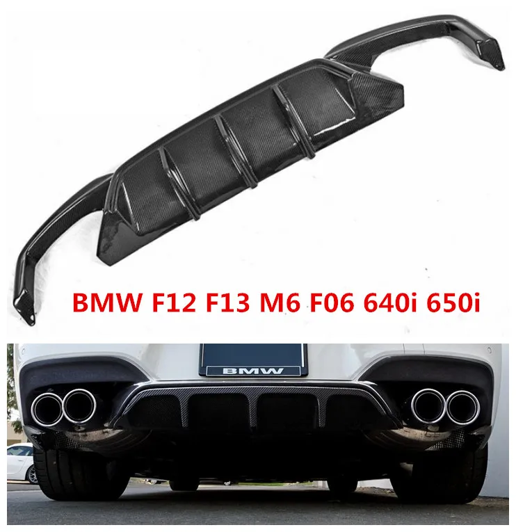 Для BMW 6 Series F12 F13 F06 M6 640i 650i 2011 2020 задний спойлер из углеродного волокна бампер