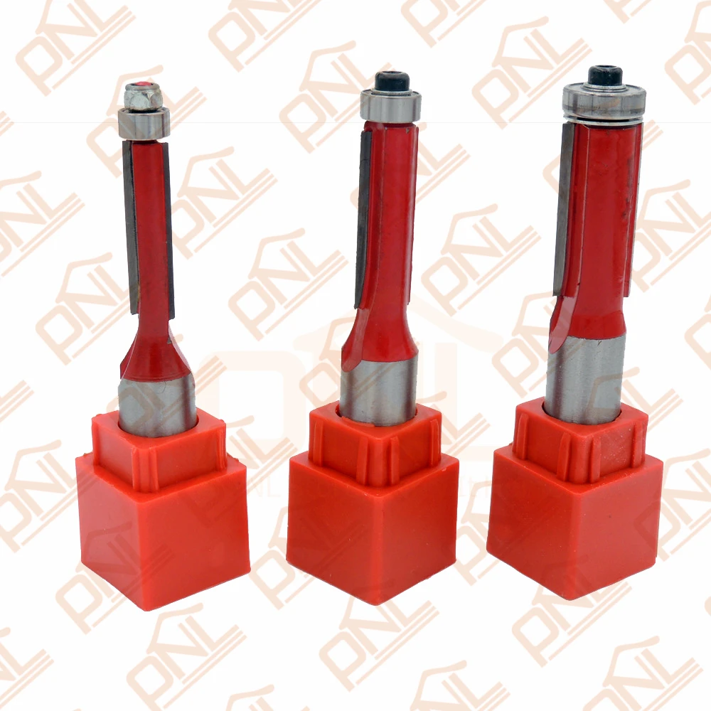 

Pack of 3 1/2",3/8",5/16" (Dia.) 1/2" Shank Flush Trim Router Bit End Bearing 2 Flutes Router Bit