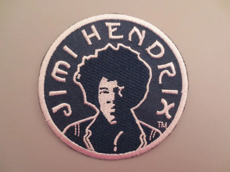 

Jimi Hendrix The God of rock and roll Embroidery Patches for Jacket Back Vest Motorcycle Club Biker 7.5cm