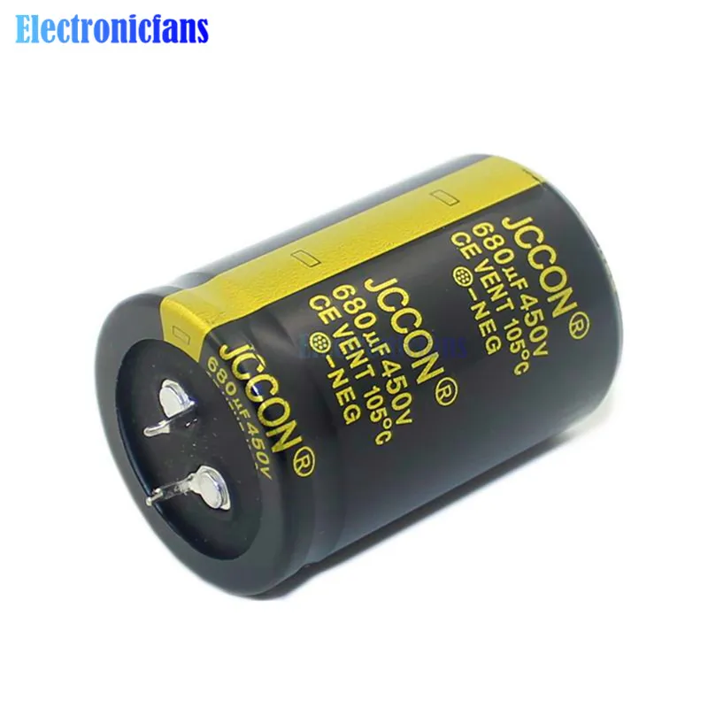 Алюминий электролитический конденсатор 450 V 680 мкФ 33X50 мм высокой частоты с низким ESR 450V680uF 33*50 мм через отверстия конденсатора черное золото