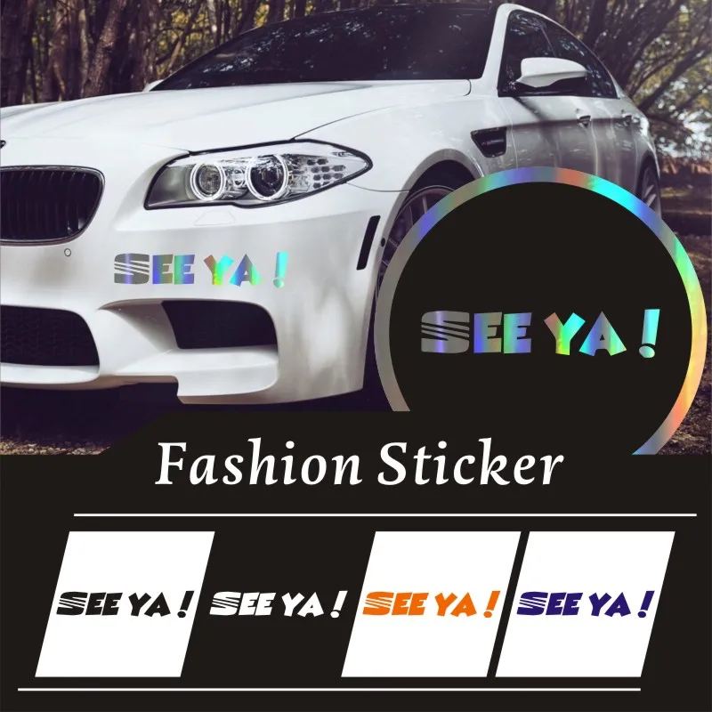 Fun FunnySee Ya Seat Cupra R Ибица Леон шутка JDM Наклейка Виниловые наклейки на окна