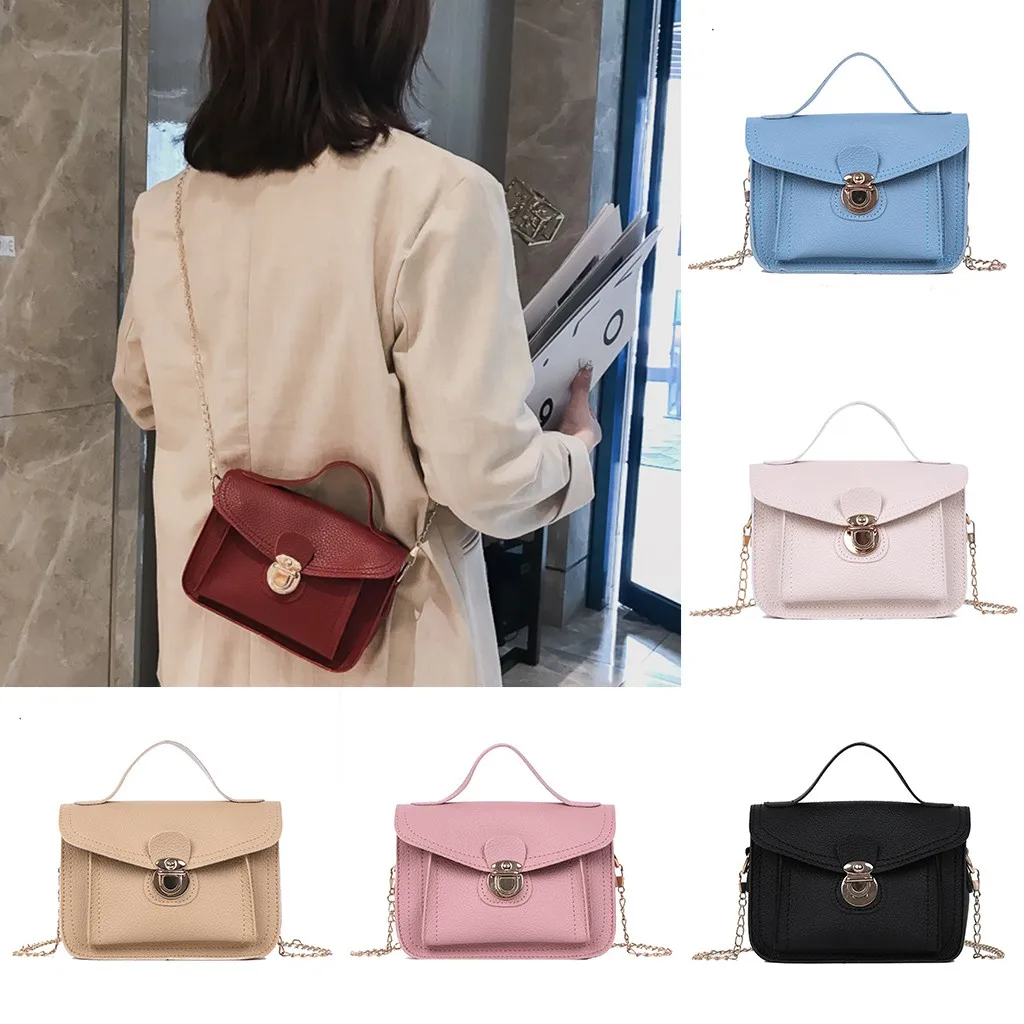 

bolso mujer luxury handbags women bags designer Women Ladies Fashion Solid Crossbody Messenger Handbag Totes Shoulder Bags