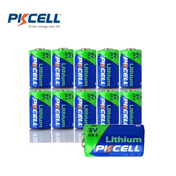 

10 X PKCELL 850MAH 3V CR2 Photo Battery CR15270 CR15266 Lithium Batteries for Range Finder,Cameras,Laser pointer,Vision Vamera