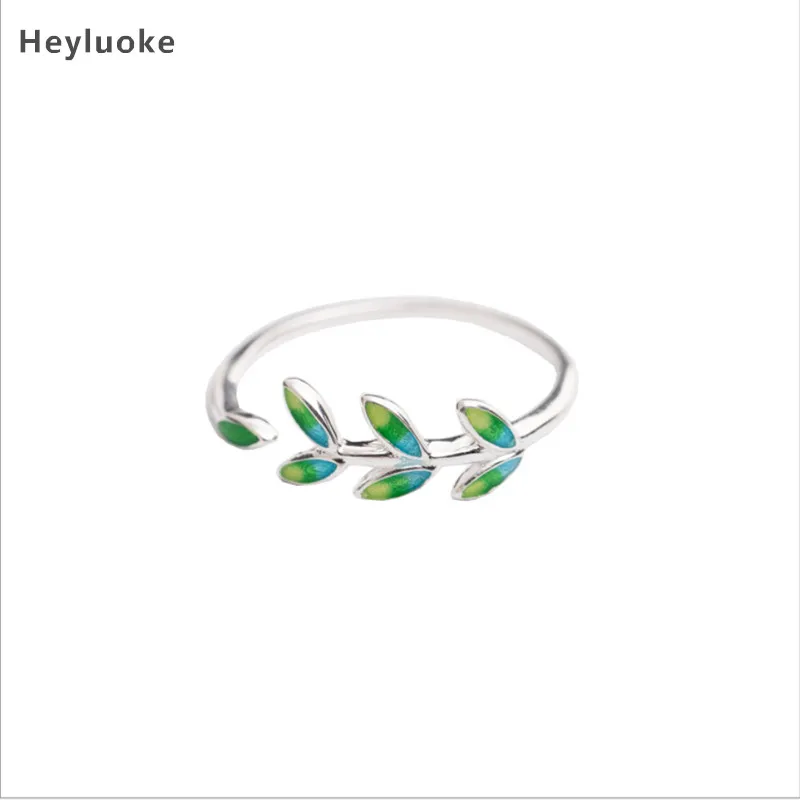 Женское кольцо на палец с листьями Anel Masculino Anillos аутентичное тибетское серебро