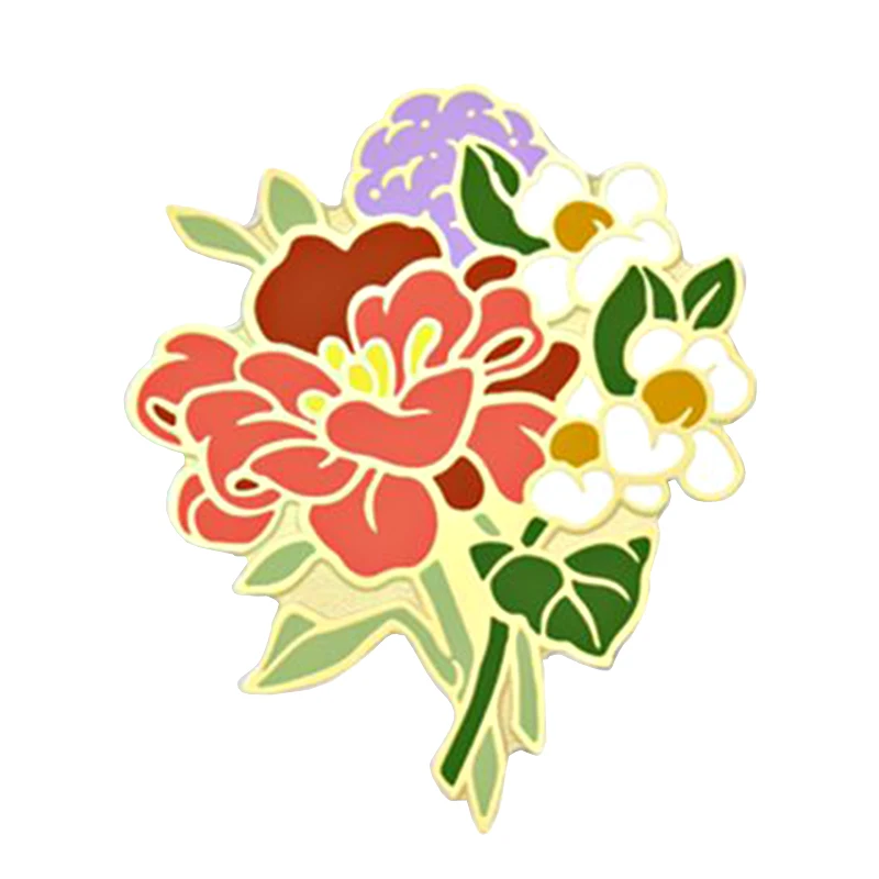 Flowers pin badge-in Pins & Badges from Home & Garden on Aliexpress.com ...