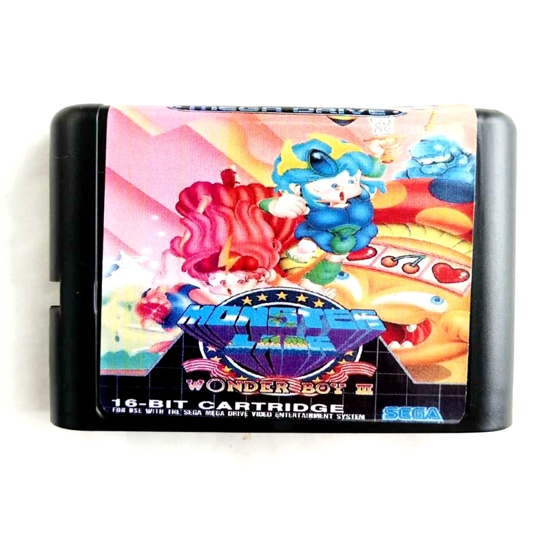

Wonderboy III 3 16 bit MD Memory Card for Sega Mega Drive 2 for SEGA Genesis Megadrive