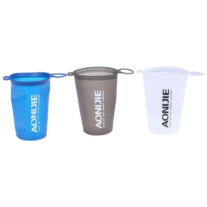 

200ml BPA Free Foldable Water Cup Outdoor Sport Running Hiking Finishing Camping Cycling Travel Folding Water Bag/Bottle