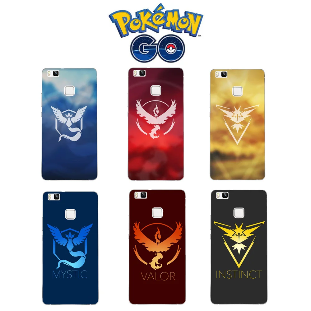 

Mobile Game Pokemons Go Pokeball Team Valor Team Mystic Team Instinct Case For Huawei P7 P8 P9 P10 P20 Lite Pro Plus Cover