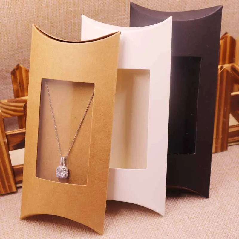 10 шт. коробка и Внутренняя карта 2018 Новый DIY крафт бумага окно подушка ожерелье
