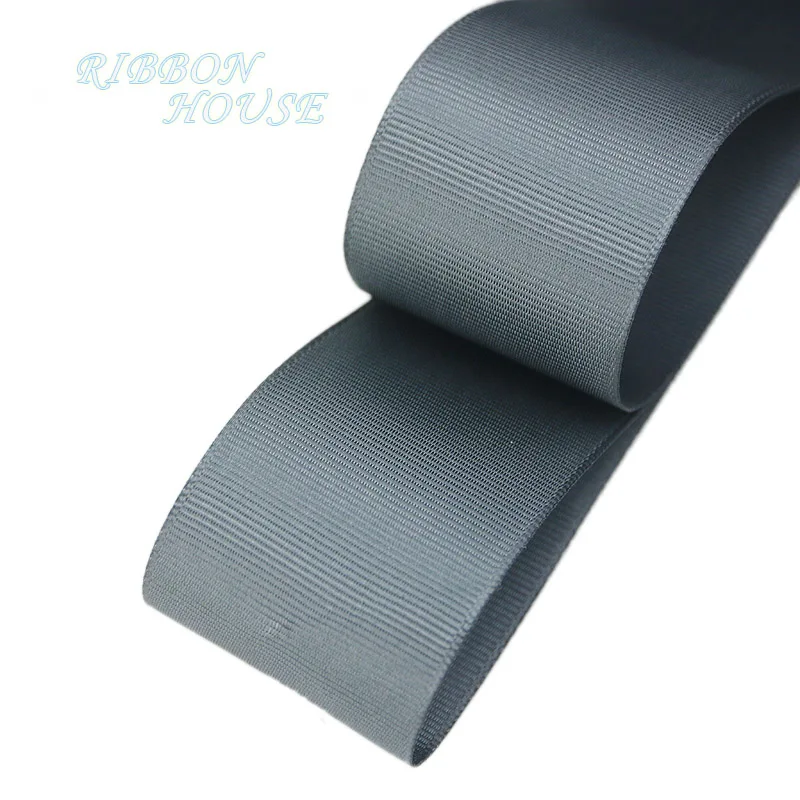 

(5 meters/lot) 40mm Deep Grey Grosgrain Ribbon Wholesale gift wrap Christmas decoration ribbons