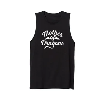 

Womens MOTHER OF DRAGONS NEW DESIGN Workout Fitness Casual Tank Vest Sleveless Tops Shirts